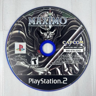 Maximo Ghosts to Glory (Sony PlayStation 2, PS2, 2002) Black Label DISC ONLY - Image 1 of 2