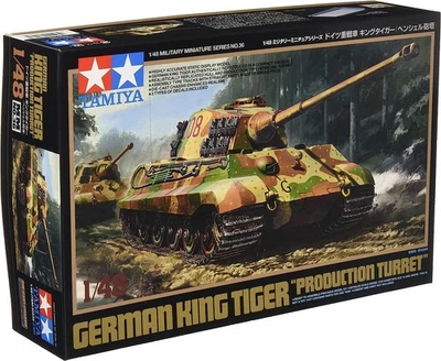 TAMIYA 1/48 Military No.36 GERMAN KING TIGER PRODUCTION TURRET 32536 JAPAN81 - Immagine 1 di 3