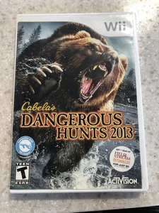 CABELA'S DANGEROUS HUNTS 2013 WII NINTENDO WII GAME DISC, MANUAL AND CASE NES HQ - Picture 1 of 2