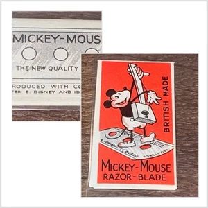Mickey Mouse 1930s Sealed Razor-Blade Walt Disney EXTREMELY RARE CONDITION!!! - Picture 1 of 5