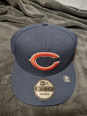 New Era 9Fifty Chicago Bears Snapback Hat Cap Blue Orange Mens Adjustable OSFA - Image 1 of 4