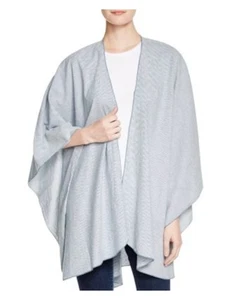 DONNI CHARM Womens Blue Striped Short Sleeve Open Front Cardigan N/A ONE SIZE - Picture 1 of 3