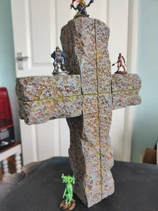 XL Cross Trench Crusade 1490 Doom Wargaming Scatter Gelände Rock Stone TTRPGS - Bild 1 von 18