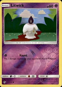 Pokemon Reverse Holo Litwick SM - Lost Thunder 101/214 LP - Picture 1 of 2
