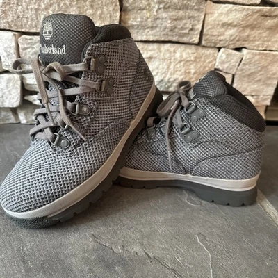 Timberland Botas Euro Senderista Talla 1.5 Medio Tobillo Gris LIMPIO Invierno Navidad Zapatos Foto 1 de 4