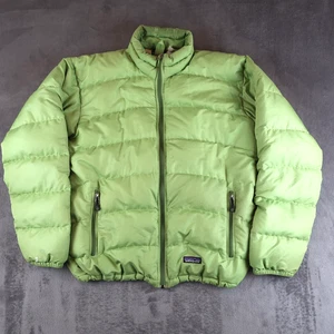 Patagonia Women’s Goose Down Puffer Jacket Green Size L Women Outdoor Hiking - Picture 1 of 19