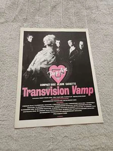 FPOT296 MAGAZINE ADVERT 12X9" TRANSVISION VAMP : POP ART - Picture 1 of 1
