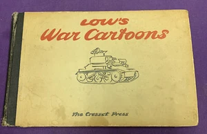 Used Lows War Cartoons HC 1941 Poor Condition But Interesting 117N - Picture 1 of 12