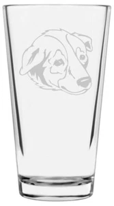 Welsh Sheepdog Hund Thema geätzt Allzweck 16oz Pint Glas - Bild 1 von 1