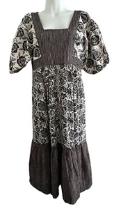 Anthropologie Bloomingprint Dress Women's 4 Adrienne Flounced Midi Cottagecore - Picture 1 of 12