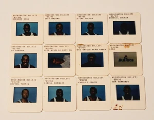 Washington Bullets 1989-90 Team TV Media Color Slide Lot NBA Basketball Card - Picture 1 of 4