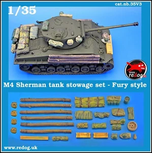 Redog 1/35 - M4 Sherman tank stowage kit - FURY style /35v3 - Picture 1 of 4