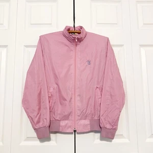 Vintage 80s Izod Pink Golf Windbreaker Jacket Women’s Small Full Zip TPC Hooded - Bild 1 von 7