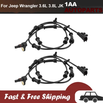 4Pcs Front Rear ABS Wheel Speed Sensor For 08-17 Jeep Wrangler 3.6L 3.8L 2018 JK - Image 1 of 4