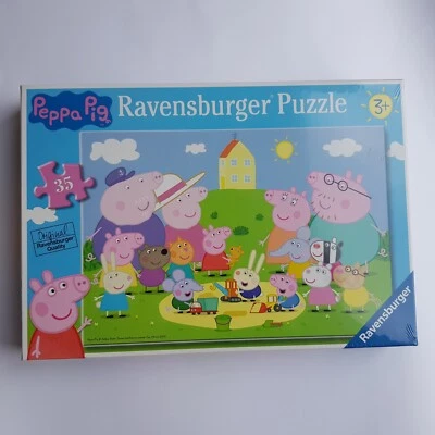 Peppa Pig children jigsaw puzzle 35 pc Ravensburger NEW sealed 2003 - Image 1 of 4