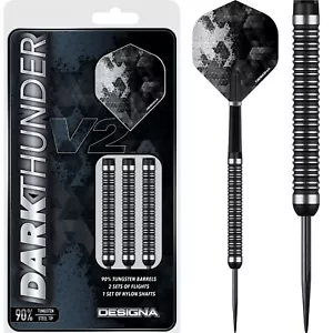 Dark Thunder V2 Darts Set 20g 22g 24g 26g 28g 30g grams 90% Tungsten Designa - Picture 1 of 1