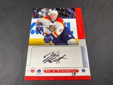 2004-05 UPPER DECK BE A PLAYER HOCKEY JAY BOUWMEESTER AUTO PANTHERS