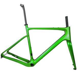 700C*45C Road Gravel Bicycle Frameset Full Carbon Fiber Cyclocross Bike Frame 