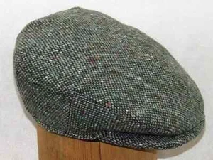 Irish Grey Pebble Tweed Flat Cap - Hanna Hats of Donegal Town - Picture 1 of 9