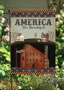 Bandera America The Beautiful Garden de primera calidad * Doble cara * Por banderas en abundancia - Imagen 1 de 1