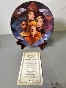 Placa Coleccionista Hamilton Star Trek Seguridad Flota Estelar 30 Años Edición Limitada 1997 - Imagen 1 de 4