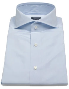 Finamore 1925 Hemd in hellblau mit Haikragen - Bild 1 von 16