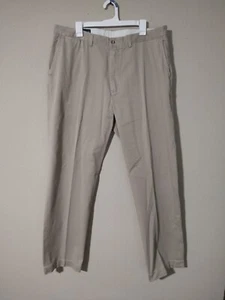 Pantalones chinos Polo Ralph Lauren para hombre 38 x 34 beige calce clásico frente plano Preston - Imagen 1 de 7