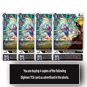 Kurisarimon Common BT5-063 C Digimon TCG Playset di Carte Nero - Foto 1 di 1