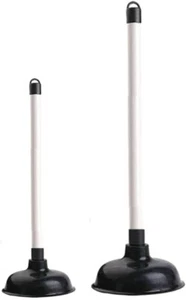 Émbolos x 2 Fregadero + Inodoro Desbloquear Drenaje Bloqueado Ducha Baño Cocina Paquete de 2 x - Imagen 1 de 8