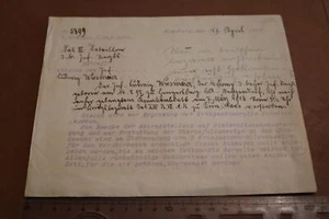 Alte Mitteilung über einen Soldaten 1. Ers.Bat. 3. Inf.Regt. Lazarett Dun-sur-Me - Picture 1 of 4