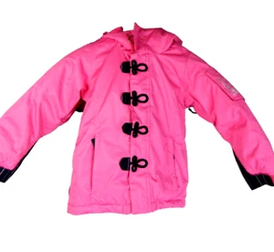 Burton Girls XS 4-5 Jacket Dryride Ski Snowboard Hot Pink Hooded Insulated - Picture 1 of 5