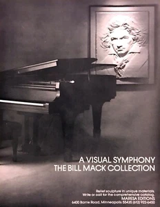 1985 Bill Mack Visual Symphony "Beethoven" Relief Sculpture photo MN Gallery Ad - Picture 1 of 1