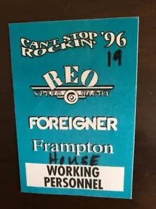 REO Speedwagon-Foreigner-Peter Frampton-Can't Stop Rockin' 96-BS Pass House - Foto 1 di 2