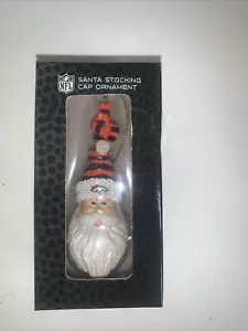 NFL The Memory Company Santa Stocking Cap Ornament Denver Broncos - Picture 1 of 2