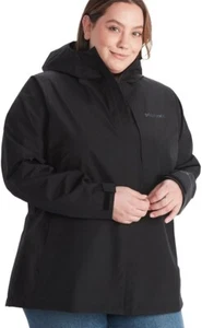 MARMOT Minimalist Gore-Tex Womens 3X Plus Rain Parka/Jacket/Coat Black NEW - Picture 1 of 8