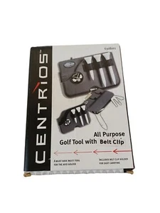 NIB New Centrios Golf Tool Set w/ Belt Clip Tees Counter Magnet Brushes 3.5x2.5" - Picture 1 of 7
