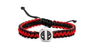 Marvel Deadpool Maske Paracord Armband mit Metall Charm - Bild 1 von 2