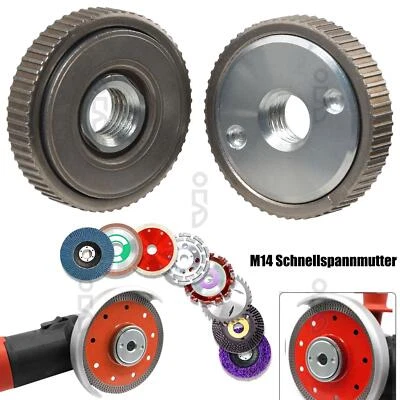 2-tlg Schnellspannmutter M14 für Winkelschleifer AEG Flex Makita Black & Decker - Bild 1 von 4