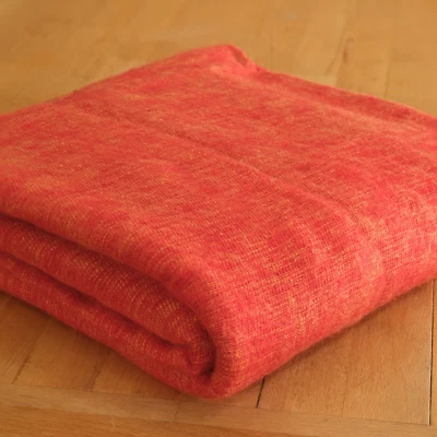 Wool Blanket Cover Spring Colourful 240x120 Meditationsdecke Gift Soft Handmade - Image 1 of 4