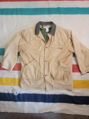 VTG Men's Large LL Bean Chore Field Barn Duck Jacket Plaid Liner USA MADE - Image 1 of 4