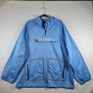 Reebok NFL OnField Tennessee Titans Pullover Jacke Blau XL Quarter Zip - Bild 1 von 9