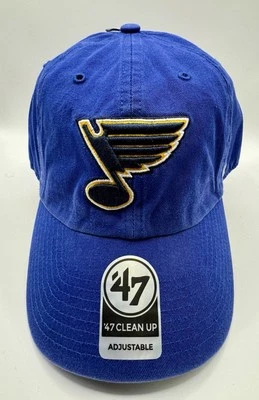 New St. Louis Blues NHL 47 Brand Adjustable Clean Up Hat Cap - Image 1 of 4