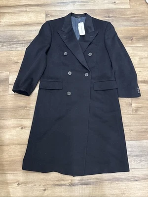 Linea Sartoria Corneliana Overcoat-pure Cashmere-52 R-Black-Italy-EC - Image 1 of 4
