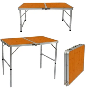Klappbarer höhenverstellbarer Campingtisch 90x60x70 cm Leichtgewicht Klapptisch  - Bild 1 von 11