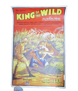 VINTAGE POSTER 1931 KING of the WILD MOVIE POSTER TIGER 1971 FREE SHIP .GAR - Bild 1 von 10