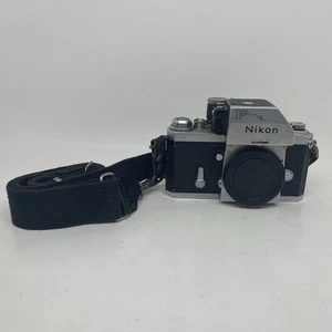 Nikon F Photomic Vintage Film Camera Silver With Strap Untested / For Parts - Picture 1 of 21