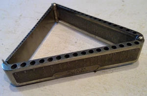 VTG AJAX Triangle Machinist 1-60 Drill Bit Index Folding Stand Holder (FREE S&H) - Picture 1 of 15
