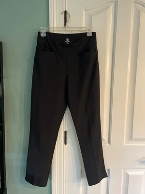 Pantalones al tobillo negros etiqueta blanca cola bolsillos atletismo golf talla 6 Foto 1 de 4