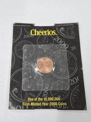 Cheerios Una De Las 10.000.000 Primeras Monedas Acuñadas Año 2000 Moneda De Colección Centavo Foto 1 de 2