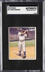 1950 BOWMAN #22 JACKIE ROBINSON SGC A - Picture 1 of 2